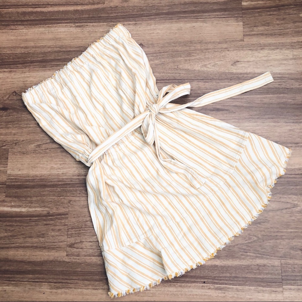 Anthropologie Cloth & Stone Strapless Dress